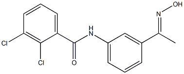 2,3-dichloro-N-{3-[1-(hydroxyimino)ethyl]phenyl}benzamide,,结构式