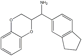 2,3-dihydro-1,4-benzodioxin-2-yl(2,3-dihydro-1H-inden-5-yl)methanamine Structure