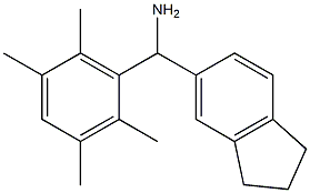 2,3-dihydro-1H-inden-5-yl(2,3,5,6-tetramethylphenyl)methanamine Structure