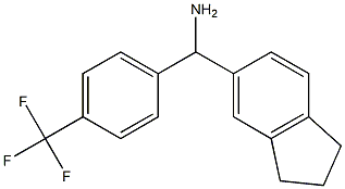 2,3-dihydro-1H-inden-5-yl[4-(trifluoromethyl)phenyl]methanamine