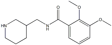 2,3-dimethoxy-N-(piperidin-3-ylmethyl)benzamide,,结构式