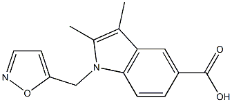 2,3-dimethyl-1-(1,2-oxazol-5-ylmethyl)-1H-indole-5-carboxylic acid