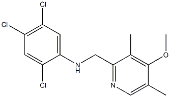 2,4,5-trichloro-N-[(4-methoxy-3,5-dimethylpyridin-2-yl)methyl]aniline 结构式