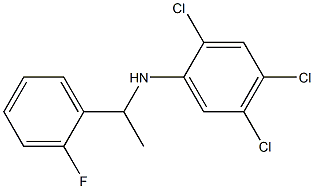 2,4,5-trichloro-N-[1-(2-fluorophenyl)ethyl]aniline Structure