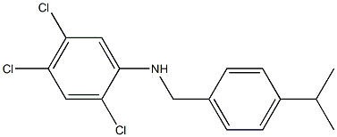 2,4,5-trichloro-N-{[4-(propan-2-yl)phenyl]methyl}aniline