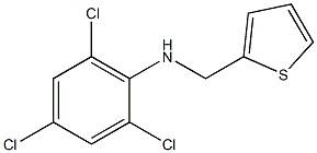 2,4,6-trichloro-N-(thiophen-2-ylmethyl)aniline Structure