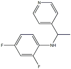 2,4-difluoro-N-[1-(pyridin-4-yl)ethyl]aniline Struktur