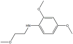 2,4-dimethoxy-N-(2-methoxyethyl)aniline 结构式