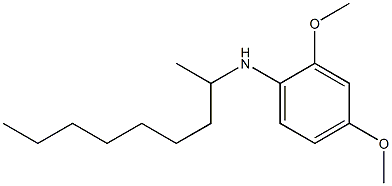 2,4-dimethoxy-N-(nonan-2-yl)aniline,,结构式