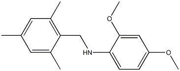 2,4-dimethoxy-N-[(2,4,6-trimethylphenyl)methyl]aniline,,结构式