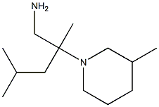 2,4-dimethyl-2-(3-methylpiperidin-1-yl)pentan-1-amine