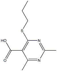 2,4-dimethyl-6-(propylthio)pyrimidine-5-carboxylic acid