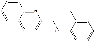 2,4-dimethyl-N-(quinolin-2-ylmethyl)aniline Structure