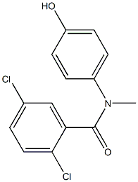 2,5-dichloro-N-(4-hydroxyphenyl)-N-methylbenzamide Structure