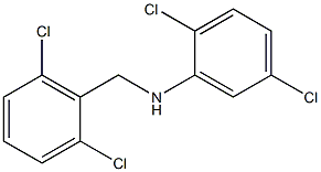 2,5-dichloro-N-[(2,6-dichlorophenyl)methyl]aniline 化学構造式
