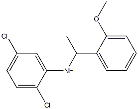 2,5-dichloro-N-[1-(2-methoxyphenyl)ethyl]aniline,,结构式