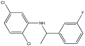 2,5-dichloro-N-[1-(3-fluorophenyl)ethyl]aniline,,结构式