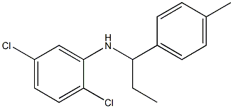 2,5-dichloro-N-[1-(4-methylphenyl)propyl]aniline 化学構造式