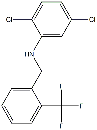 2,5-dichloro-N-{[2-(trifluoromethyl)phenyl]methyl}aniline,,结构式