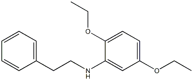 2,5-diethoxy-N-(2-phenylethyl)aniline 化学構造式