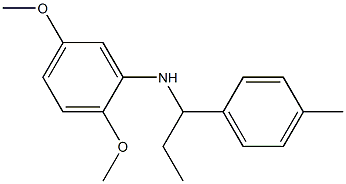 2,5-dimethoxy-N-[1-(4-methylphenyl)propyl]aniline