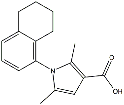  2,5-dimethyl-1-(5,6,7,8-tetrahydronaphthalen-1-yl)-1H-pyrrole-3-carboxylic acid