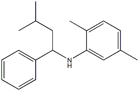 2,5-dimethyl-N-(3-methyl-1-phenylbutyl)aniline|