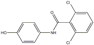 2,6-dichloro-N-(4-hydroxyphenyl)benzamide 化学構造式