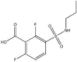 2,6-difluoro-3-(propylsulfamoyl)benzoic acid