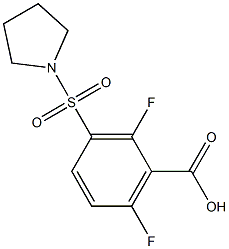  2,6-difluoro-3-(pyrrolidine-1-sulfonyl)benzoic acid