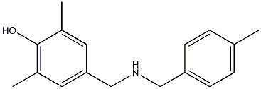 2,6-dimethyl-4-({[(4-methylphenyl)methyl]amino}methyl)phenol,,结构式