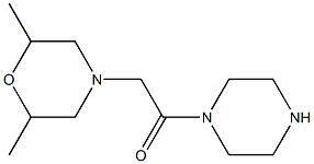 2,6-dimethyl-4-(2-oxo-2-piperazin-1-ylethyl)morpholine