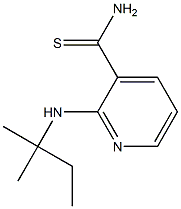 2-[(1,1-dimethylpropyl)amino]pyridine-3-carbothioamide,,结构式