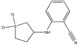 2-[(1,1-dioxidotetrahydrothien-3-yl)amino]benzonitrile 结构式
