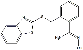 2-[(1,3-benzothiazol-2-ylsulfanyl)methyl]-N'-hydroxybenzene-1-carboximidamide