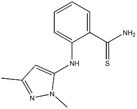 2-[(1,3-dimethyl-1H-pyrazol-5-yl)amino]benzene-1-carbothioamide