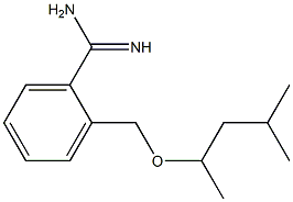 2-[(1,3-dimethylbutoxy)methyl]benzenecarboximidamide Structure