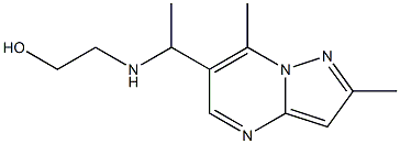 2-[(1-{2,7-dimethylpyrazolo[1,5-a]pyrimidin-6-yl}ethyl)amino]ethan-1-ol