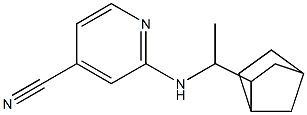 2-[(1-{bicyclo[2.2.1]heptan-2-yl}ethyl)amino]pyridine-4-carbonitrile Structure