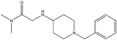 2-[(1-benzylpiperidin-4-yl)amino]-N,N-dimethylacetamide 化学構造式