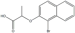 2-[(1-bromo-2-naphthyl)oxy]propanoic acid,,结构式