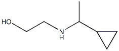 2-[(1-cyclopropylethyl)amino]ethan-1-ol Struktur