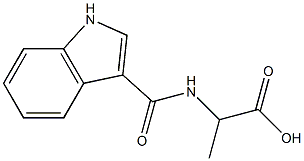 2-[(1H-indol-3-ylcarbonyl)amino]propanoic acid Structure