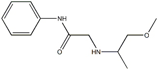 2-[(1-methoxypropan-2-yl)amino]-N-phenylacetamide 结构式