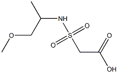 2-[(1-methoxypropan-2-yl)sulfamoyl]acetic acid,,结构式