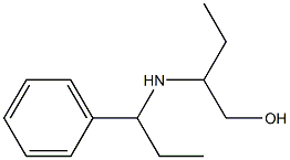 2-[(1-phenylpropyl)amino]butan-1-ol Struktur