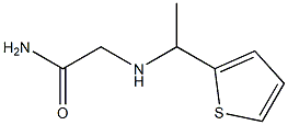 2-[(1-thien-2-ylethyl)amino]acetamide Struktur