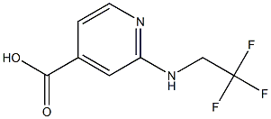 2-[(2,2,2-trifluoroethyl)amino]pyridine-4-carboxylic acid,,结构式