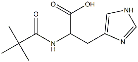 2-[(2,2-dimethylpropanoyl)amino]-3-(1H-imidazol-4-yl)propanoic acid|