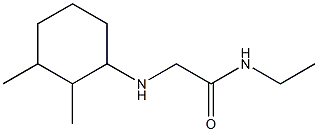 2-[(2,3-dimethylcyclohexyl)amino]-N-ethylacetamide Struktur